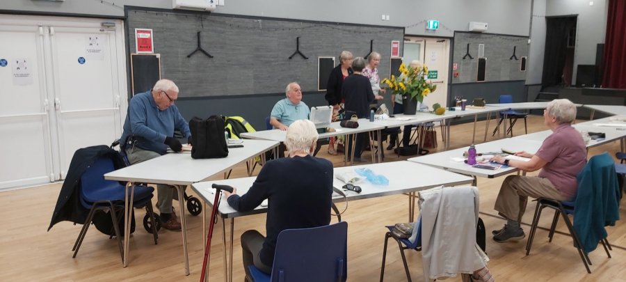 Sunflowers at the Self Help Art Group